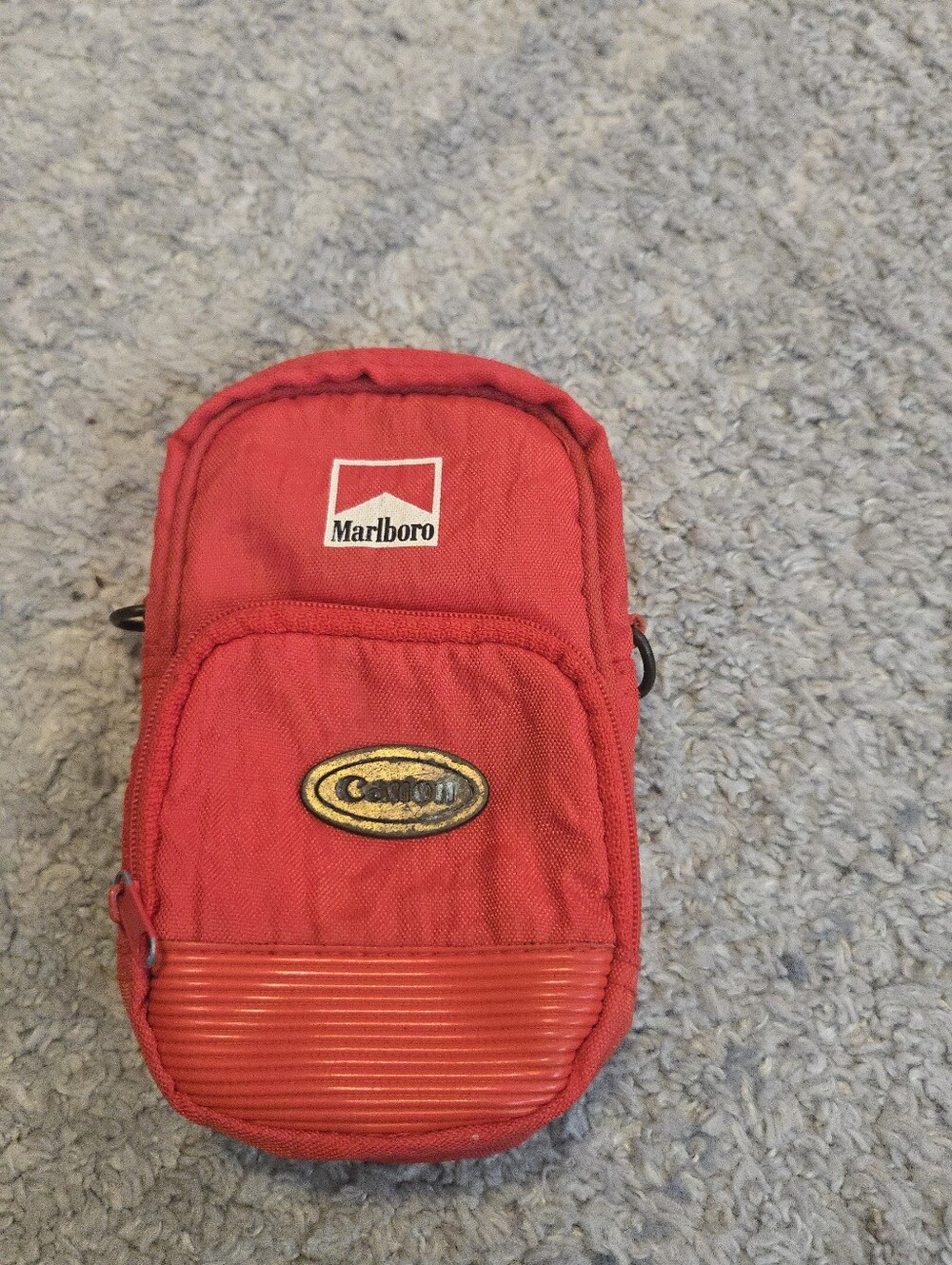 Vintage Marlboro Canon Camera Bag Pouch Red Gorpcore Streetwear Hip Case Hook